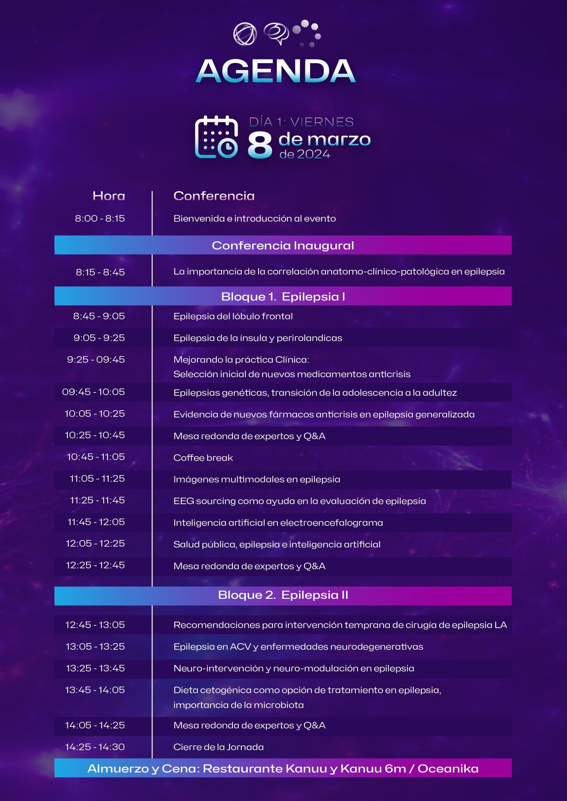 Agenda Día 1 - Neuro Update 2024